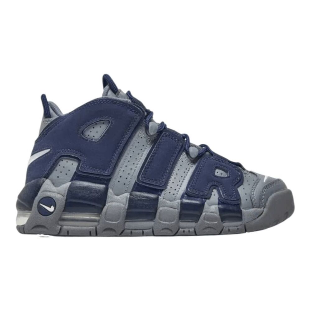 NIKE Air More Uptempo 'Cool Grey Midnight Navy' Sneakers Size 12